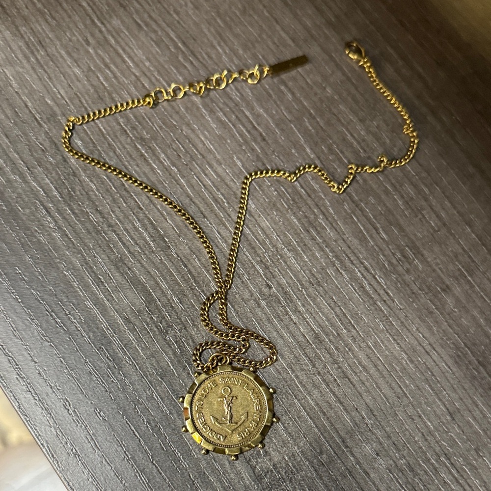 Saint Laurent Paris addicted to love necklace